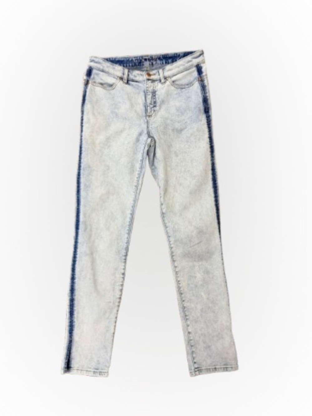 G by Giuliana G-Sculpt Straight Leg Jeans Laguna Wash Side Slit Stret